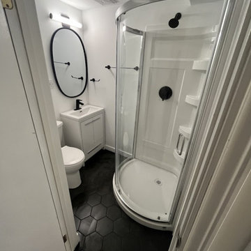 Budget friendly fast basement bathroom renovation