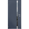 Exterior Entry Front Steel Door /Cynex 6777 Grey /32x80 Left Outswing