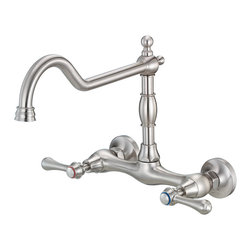 Danze Opulence&trade; Two Handle Bridge Wall Mount Kitchen Faucet - Kitchen Faucets