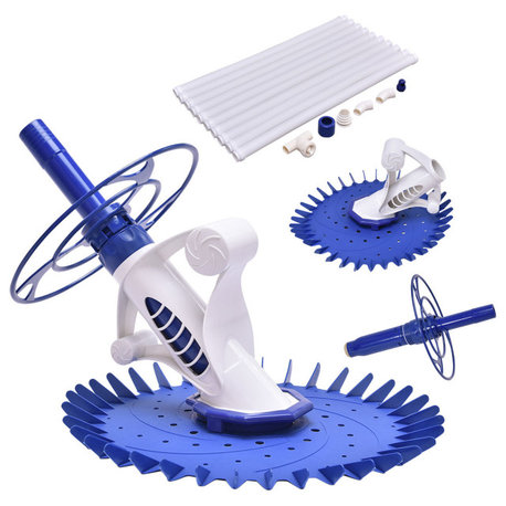 Costway Automatic Swimming Pool Cleaner Set Vacuum Inground Above W/10 Hose