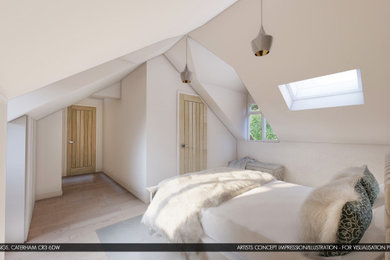 Design ideas for a romantic home in Surrey.