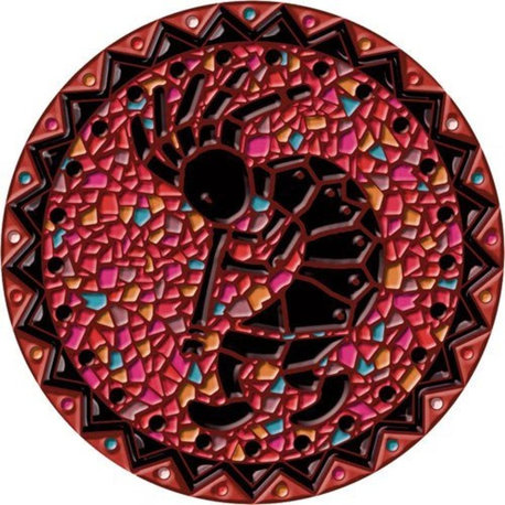 Drop-In Kokopelli Vinyl Swimming Pool Mat, Red, 59" X 59"