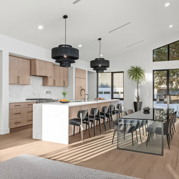 Vaulted Open-Concept Kitchen + Dining