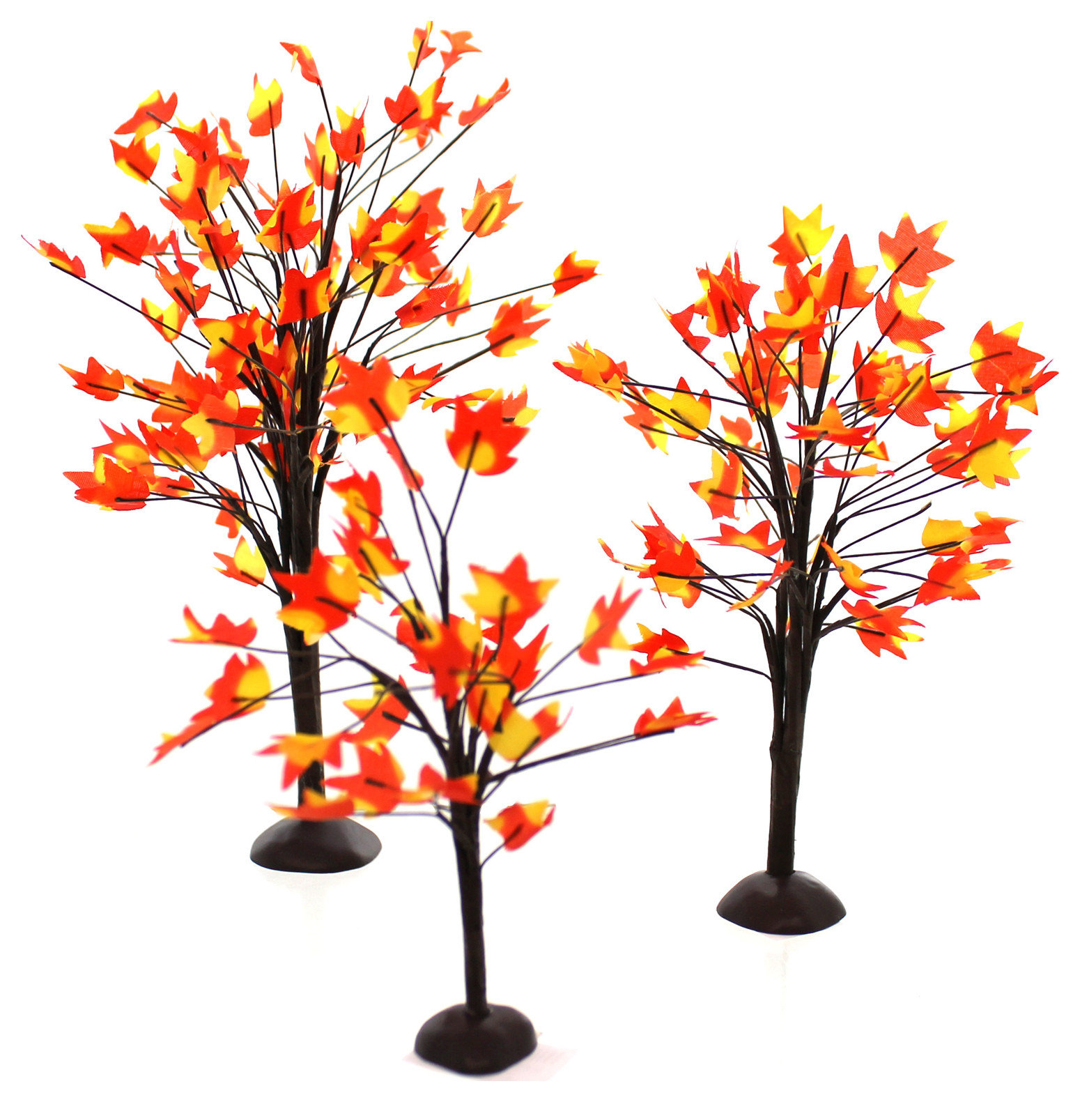 Department 56 Accessory Autumn Maple Trees Set/3 Village Accessories, 9 ...