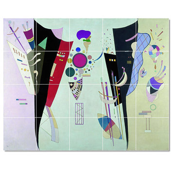 Wassily Kandinsky Abstract Painting Ceramic Tile Mural #57, 21.25"x17"