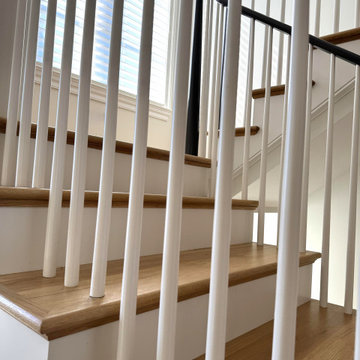 Project #142 | Transitional Staircase with Over-the-Post Balustrade