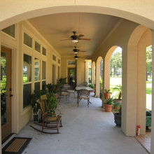 Under the deck area