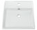 Wall Mounted or Vessel White Ceramic Bathroom Sink