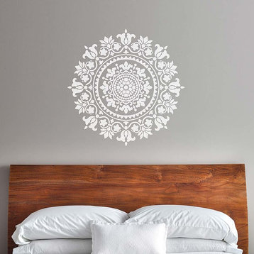 Mandala Stencil Gratitude, Stencils For Easy DIY Home Decor, 30"