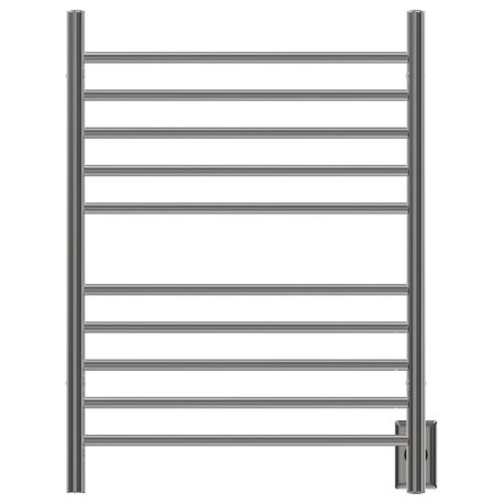 Radiant Hardwired/Plug-In Combo Towel Warmer, Polished, Straight Bars