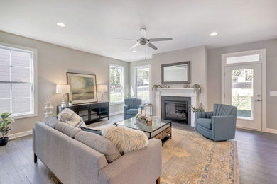 Family room - craftsman family room idea in Other