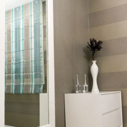 Custom white framed mirror - Bathroom Mirrors