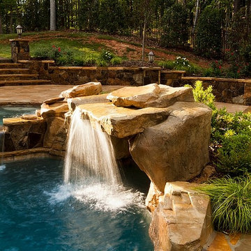 Waterfalls Ideas for your Backyard Pool Remodel