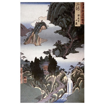 "Mikawa Province, Horaiji Temple" Digital Paper Print by Hiroshige, 16"x24"