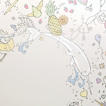Preteen Sketchbook Emoji Mural