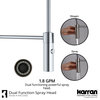 Karran 1-Handle Pull-Down Kitchen Faucet With Soap Dispenser, Stainless Steel