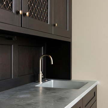 Alexandria, Virginia Transitional Kitchen Design with Intriguing Zinc Accents