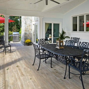 Exterior Remodel Turns Home Backyard into Gorgeous Retreat in Great Falls, Va