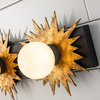 Soleil 3 Light Bath Vanity Light in Gold and Weathered Zinc