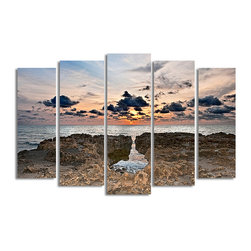 Ready2HangArt - Ready2hangart Bruce Bain 'Sunset Rock' Canvas Wall Art - Prints And Posters