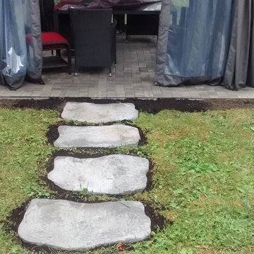 Patio for a gazibo