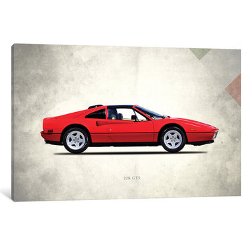"1987 Ferrari 328 GTS" by Mark Rogan, Canvas Print, 26"x18"