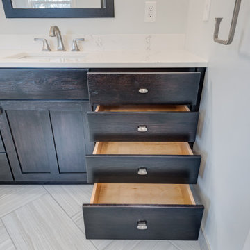Modern Contemporary Master Bathroom with Argentinian Influence