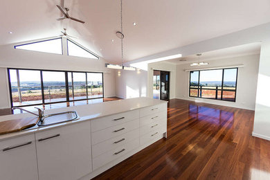 Photo of a modern dining room in Brisbane.