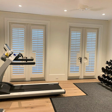 French Door Shutters with Handle Clearance — Hobe Sound, FL