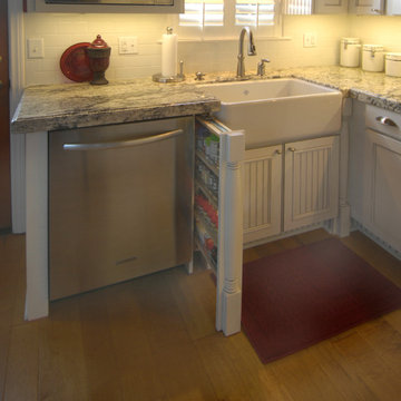 Spice Pullout at Farm Sink Cabinet