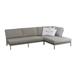 Hauser Contepo AF Sectional with Chaise - Outdoor Chaise Lounges