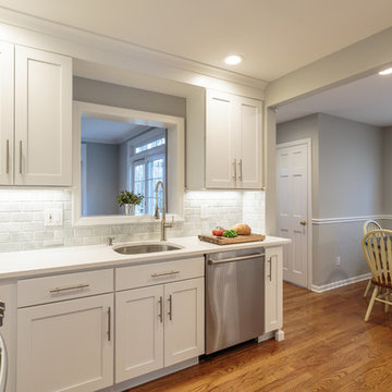White-on-White Modern Kitchen
