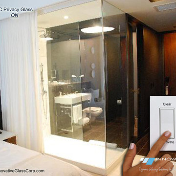 Switchable Privacy Glass Bedroom/Bathroom Divider Wall