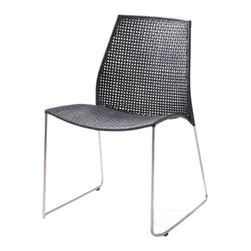 Cane-Line Twist Dining Chair Sled Base Black - Dining Chairs