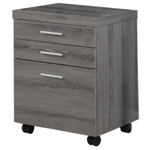 Bush Anthropology 2 Drawer Mobile File Cabinet in Rustic Brown