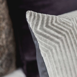 Warm Contemporary Home - Bed Cushions