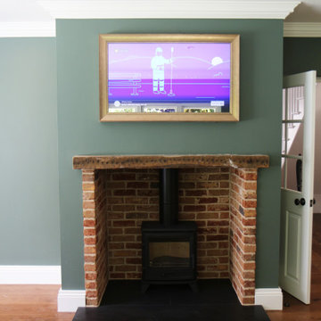 New York Bronze Mirror TV Frame