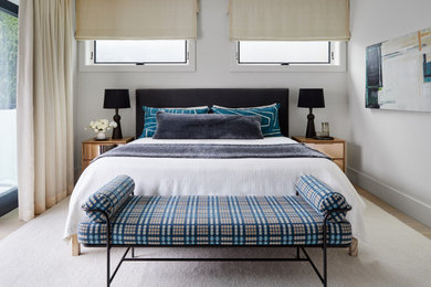 Inspiration for a contemporary master bedroom in San Francisco.