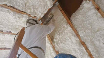 Spray foam insulation cork
