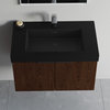 Dowell 18" FTB Resin Bathroom Vanity Basin, Black, 30wx18dx6h