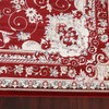 Red Floral Medallion Transitional Turkish Rug Oriental Carpet 10x10
