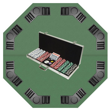 500 11.5g Poker Chip Set and Poker Table Top Superset by Trademark Poker