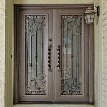 French Athens Iron Entry Door