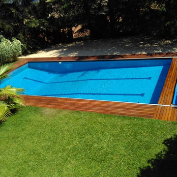 Cubierta de piscina en Barcelona