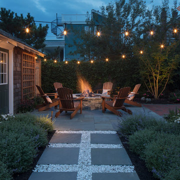 Backyard Fire Pit and Hardscape