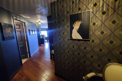 Hallway - modern hallway idea in Edmonton
