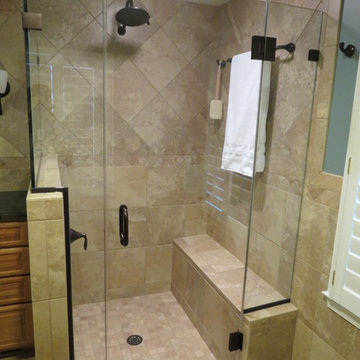 Full Custom Bath Remodel Done in Cherry