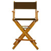 24" Director's Chair, Honey Oak Frame, Brown Canvas