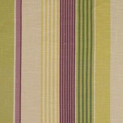 Phoebe Printed Vertical Stripe Linen Custom Made Curtains - Curtains