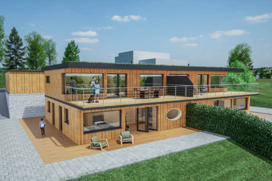 Doppel-Modulhaus aus Holz in Amberg